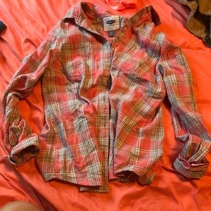 old navy button up